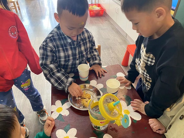 二幼：寒露凉风至 菊华秋意浓